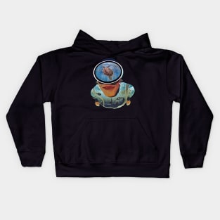 Diving sea turtle Kids Hoodie